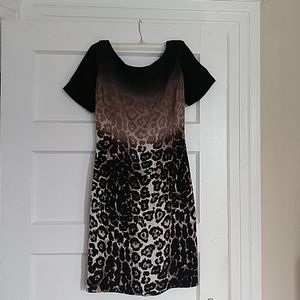 St. John leopard print dress